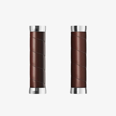 Brook's Handles Grips en cuir mince 100 130 mm un brun