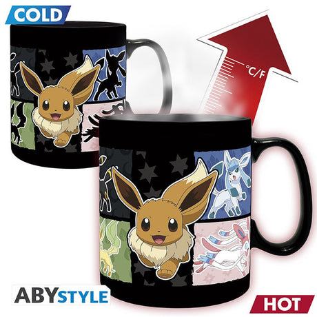 Mug Abe style Pokémon grand Eevee changement de chaleur