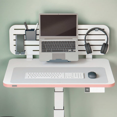 Leitz grand sous-main en cuir 70x36 cm - cuir recyclé - antidérapant - pour clavier souris - gris