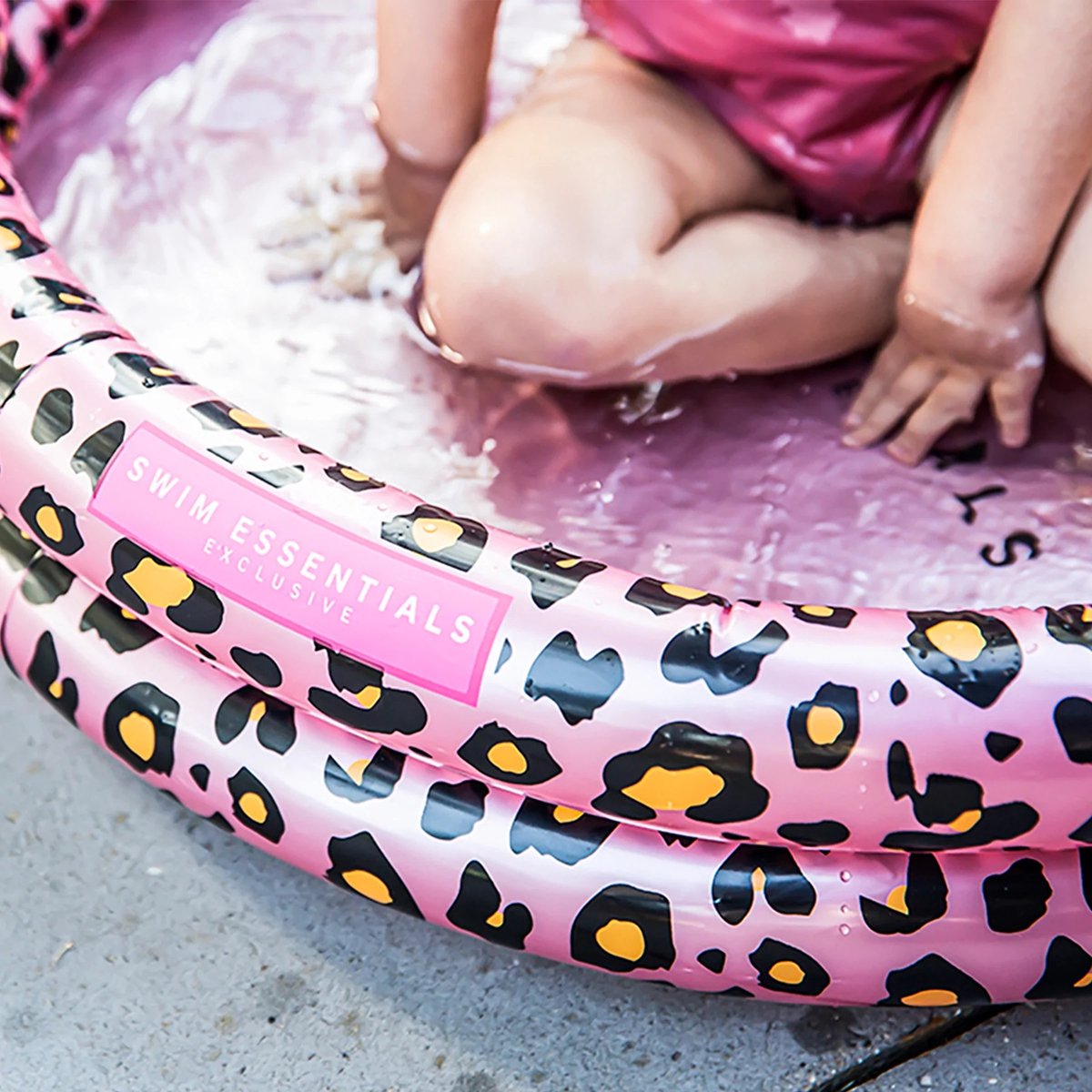 Rayures vibrantes | piscine bébé rose ø 100 cm