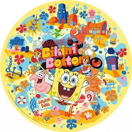 Ravensburger Bob l'éponge puzzle rond bienvenue dans le bas de bikini (500 pièces)