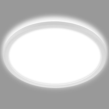 Briloner - éclairage de salle de bain à LED - plafonnier avec rétroéclairage - plafonnier de salle de bain - ip44 - ø42 cm - blanc