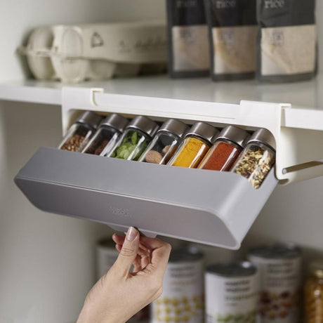 Joseph Joseph Organisateur d'armoires de cuisine Étagère à épices pour étagère sous la cuisine - extensible - autocollante