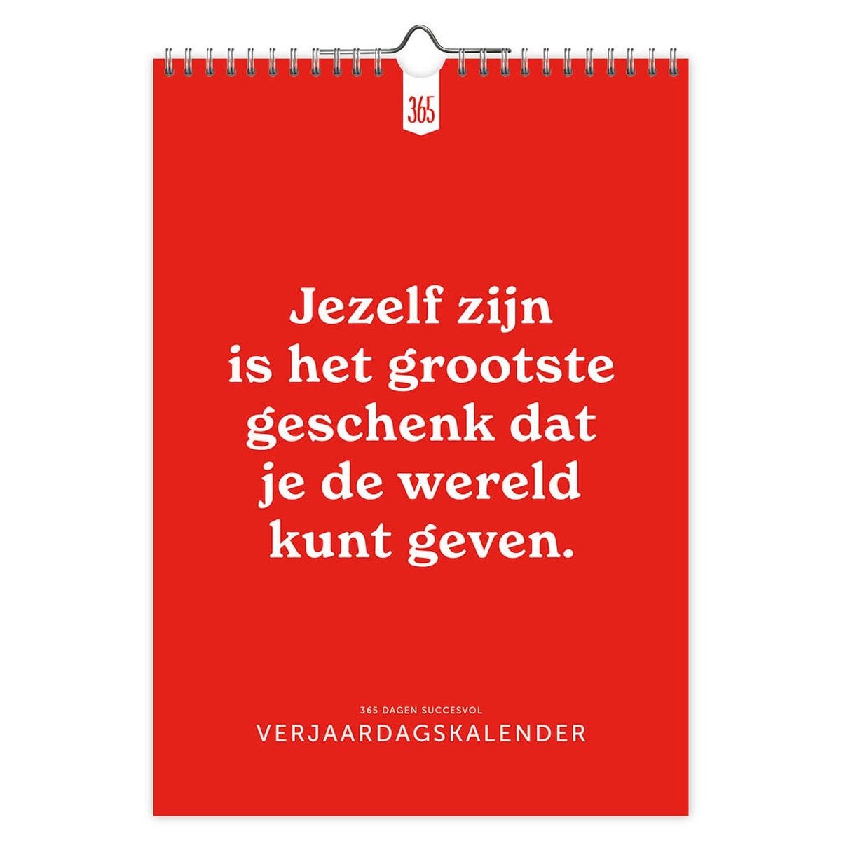 365 dagen succesvol a4 verjaardagskalender