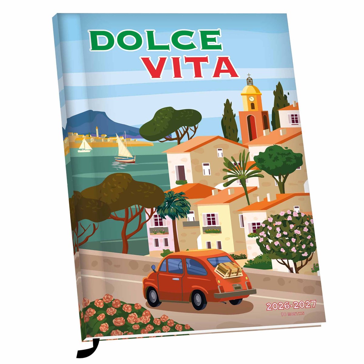 Plenty gifts agenda 2027 – 18-maanden agenda – dolce vita agenda 2026-2027 – weekplanner – luxe kaft duurzame afwerking