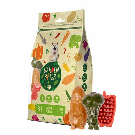 Garden Bites duvoplus - snacks pour chiens Veggie Friends - friandises pour chiens - végétarien sans gluten - petit 18pcs