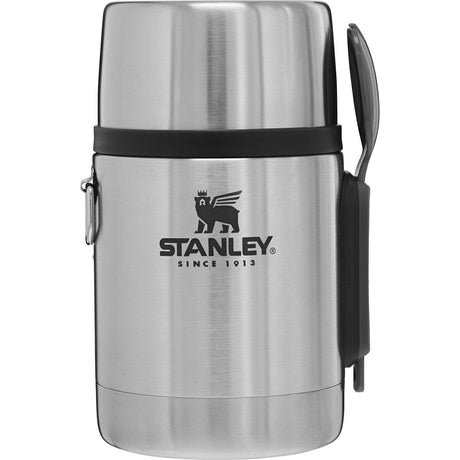 Récipient alimentaire tout-en-un Stanley Adventure avec cuillère 0,53 l - boîte à lunch thermos garde au chaud ou au froid pendant 12 heures - isolation à double paroi - étanche - sans BPA - acier inoxydable