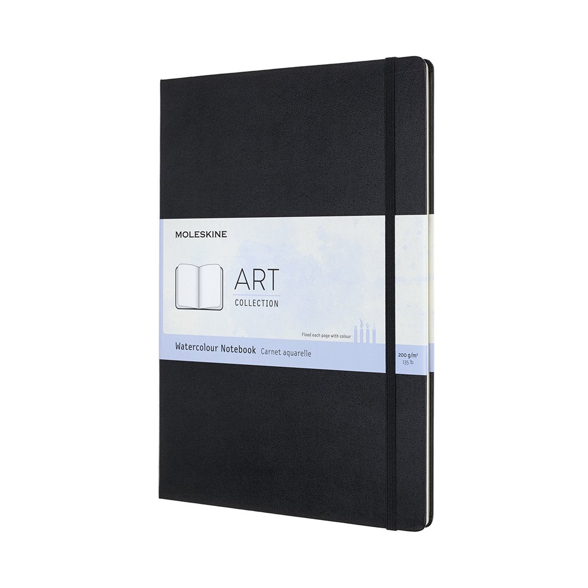 Moleskine Carnet d'aquarelle artistique - a4 - couverture rigide - noir