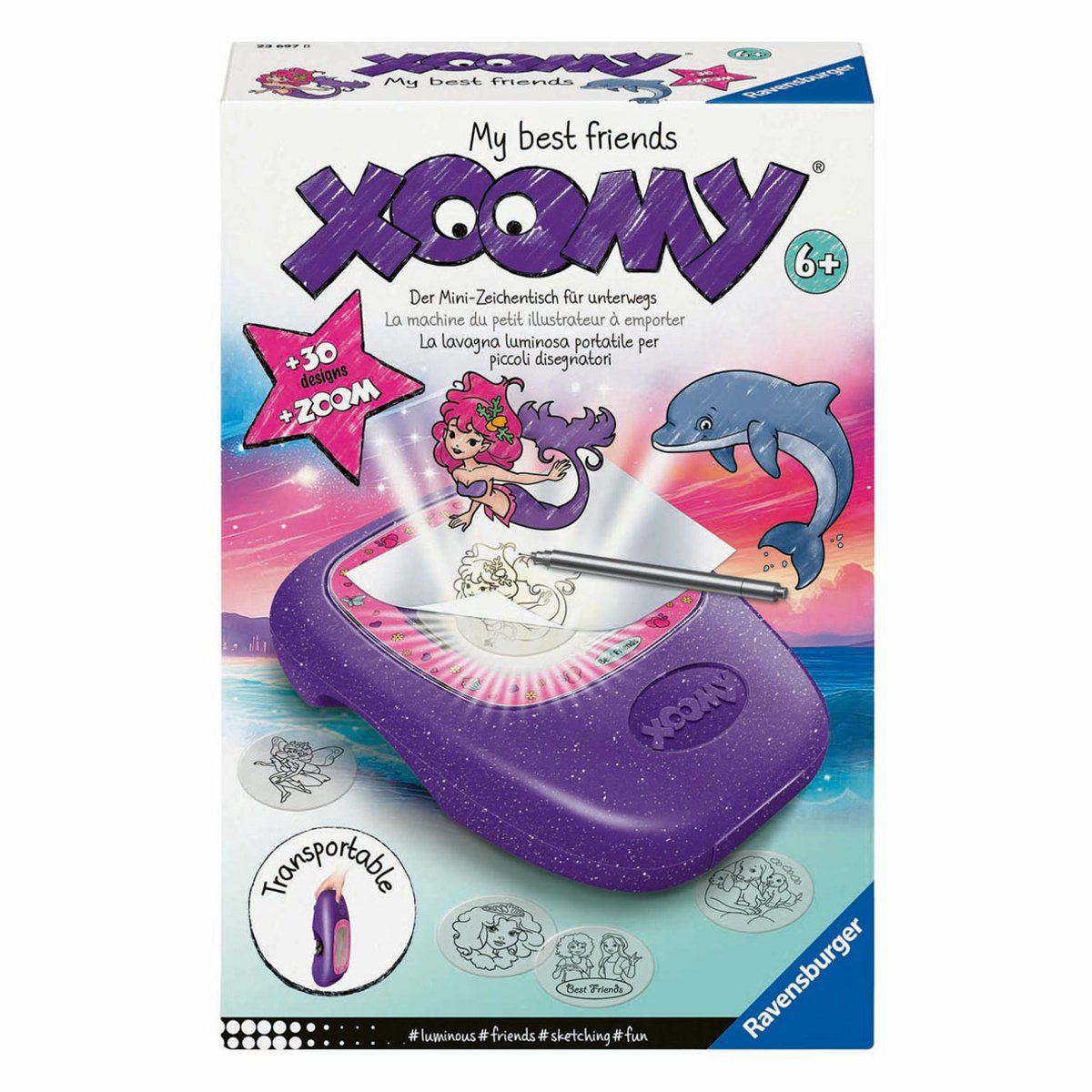 Ravensburger xoomy projecteur de dessin midi compact mes meilleurs amis