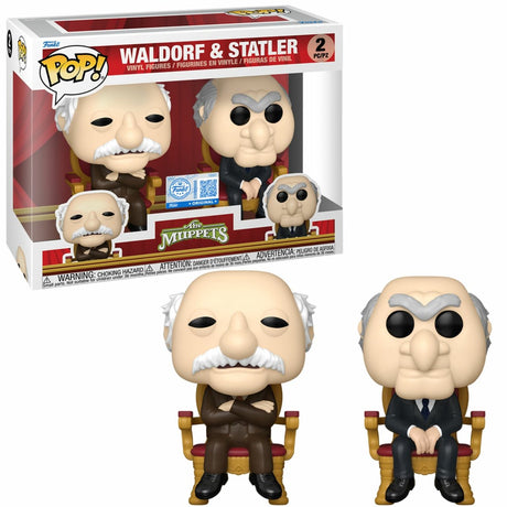 Funko les muppets waldorf statler figurines en vinyle (lot de 2) pop unisexe ! - neutre - standard