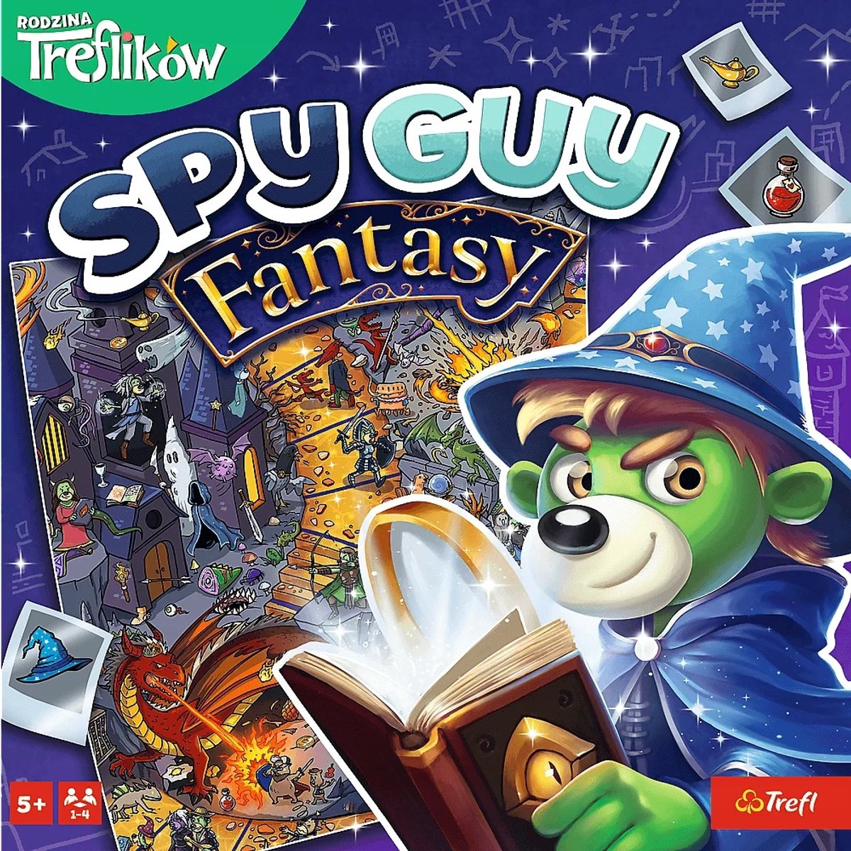 Trefl Spy Guy Fantasy – jeu de société – coopératif – jeu de recherche – à partir de 5 ans