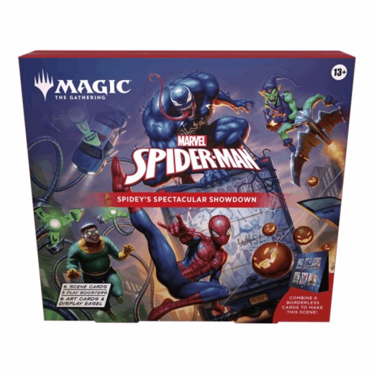 Boîte de scène Spider-Man de Magic The Collecting Marvel - La confrontation spectaculaire de Spidey