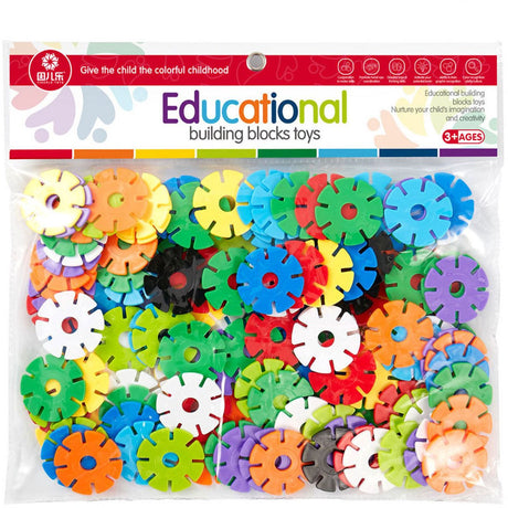 Jouets Lobbes, par exemple disques de construction grands - 140 pièces.