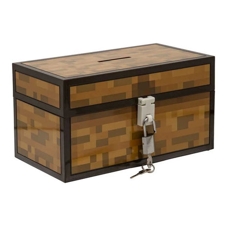 Tirelire Paladone Minecraft en forme de coffre – avec serrure –