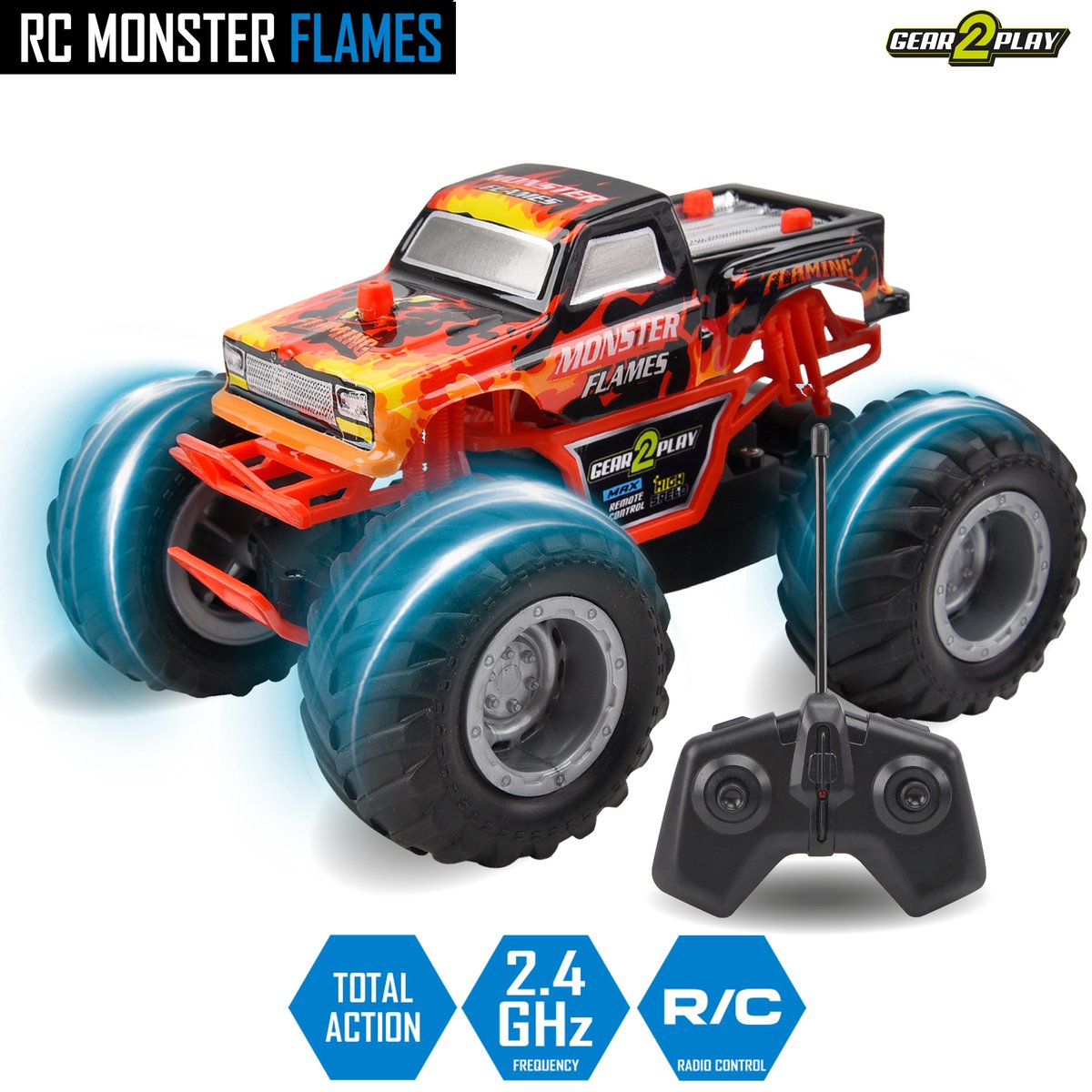 Flammes de monstre de voiture RC Gear2play