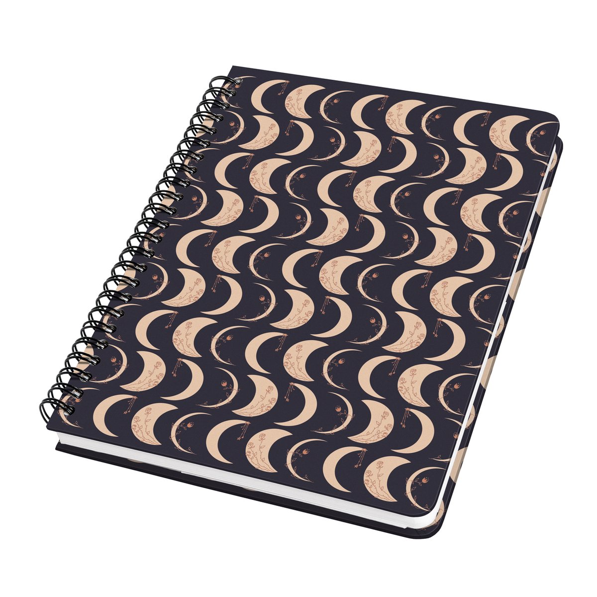 Carnet Sigel - jolie - a5 - coeurs sauvages - couverture rigide - ligne - 120 pages - 100 grammes - si-sy555