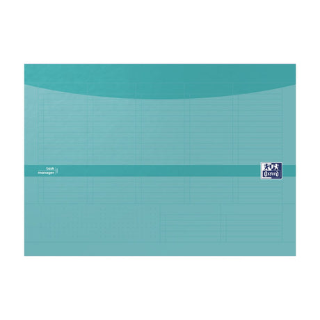 Planificateur hebdomadaire du gestionnaire de tâches Oxford a4 60 feuilles carnet aqua pour les tâches