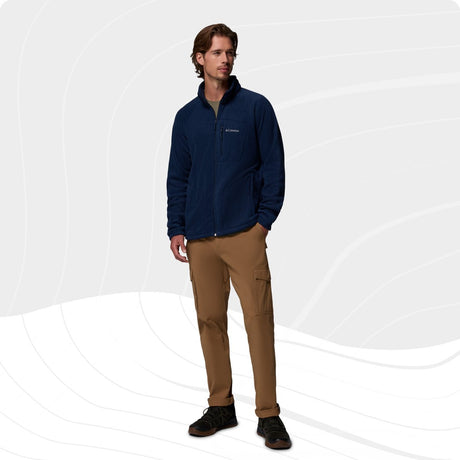 Columbia fast trek™ ii pull polaire zippé - pull polaire zippé - veste polaire homme - bleu - taille XL