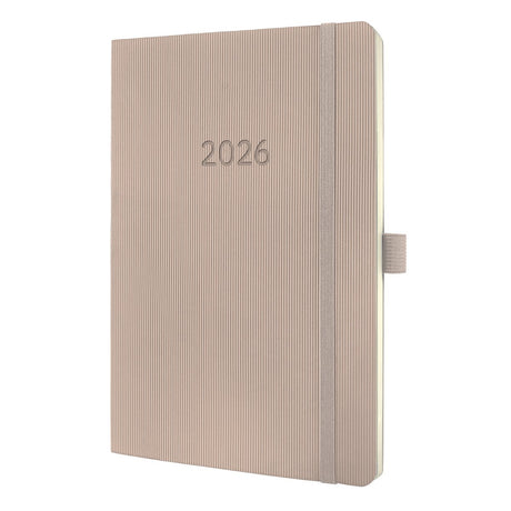 Agenda hebdomadaire Sigel 2026 conceptum - format a5 - taupe - couverture souple - si-c2630