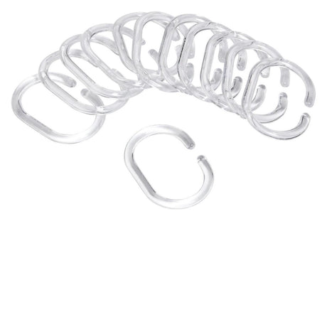Differnz - anneaux de rideau de douche - do mineur - transparent