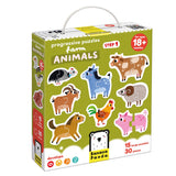 Panda banane - puzzles ascendants animaux de la ferme - 33 pcs.