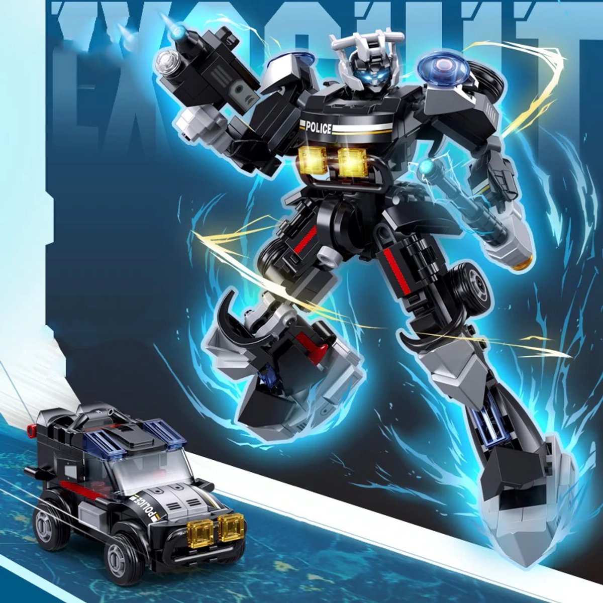 Voiture de police Sluban Autobots (M38-B1316)