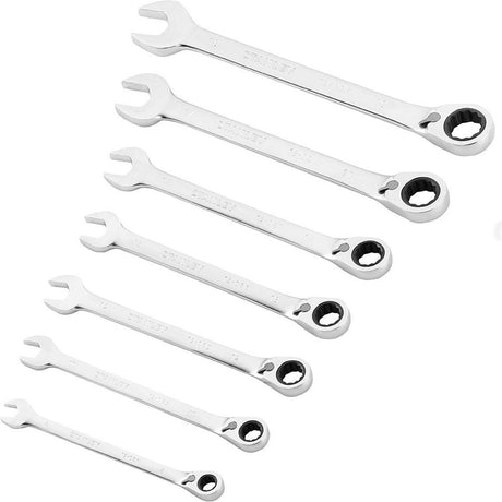 Stanley outils à main fmmt82848-0 clés mixtes fatmax avec cliquet | 7 pièces - fmmt82848-0