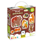 Panda banane - puzzles ascendants animaux de la forêt - 33 pcs.