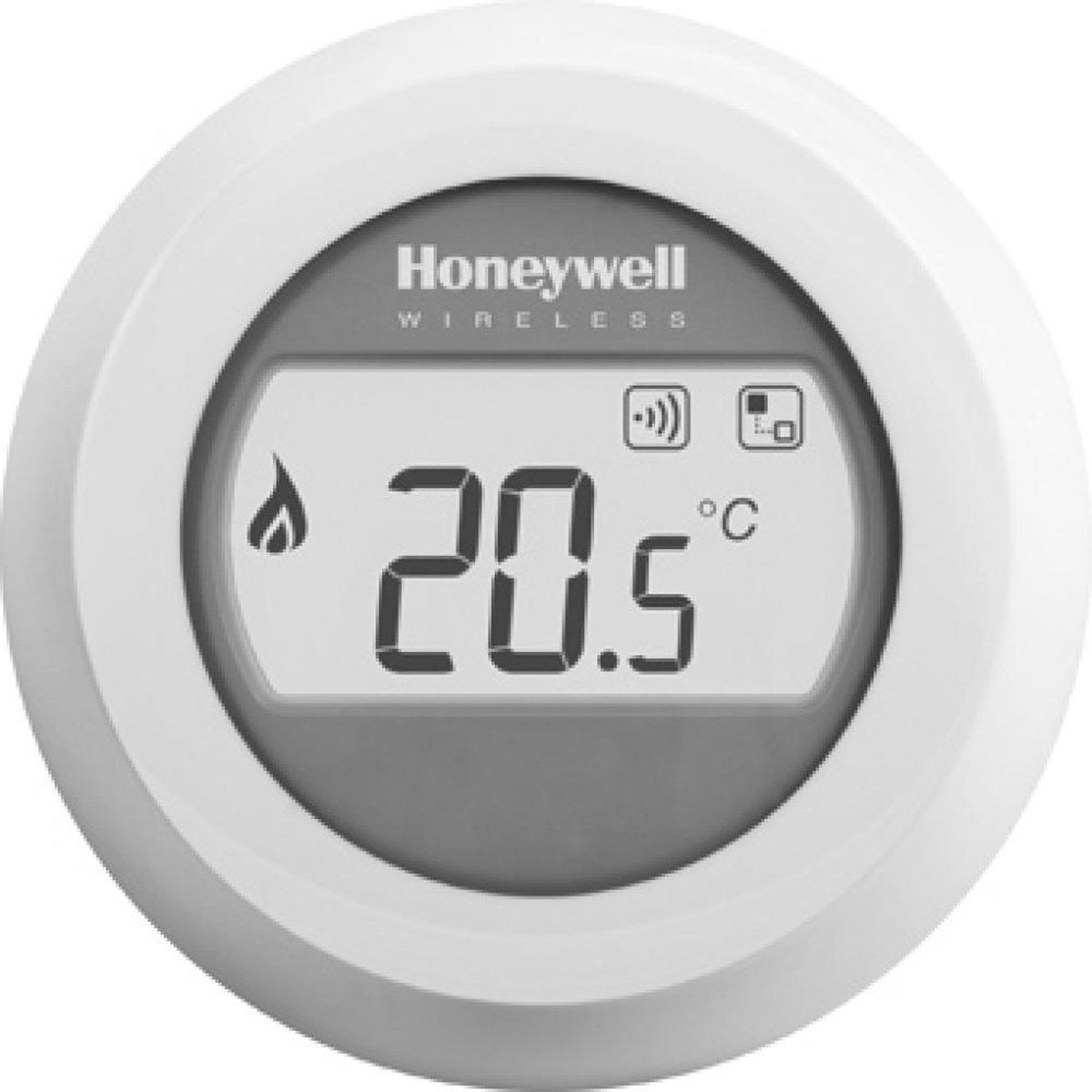 Thermostat d'ambiance sans fil marche/arrêt rond Honeywell - avec module RF