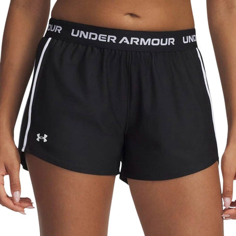 Under Armour Tech Play Up Shorts-blk Pantalon de sport pour femme - noir - blanc