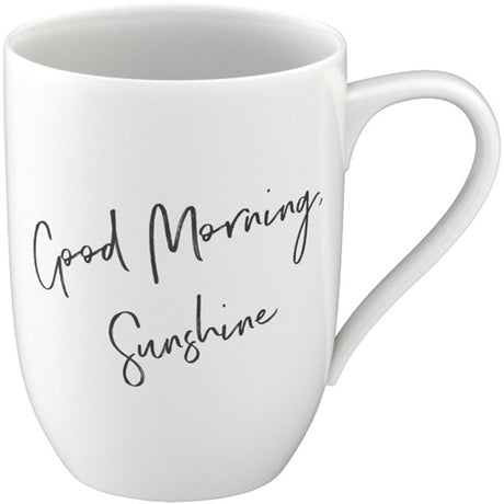 Tasse Villeroy Boch avec anse - imprimé 'bonjour, soleil' - 290 ml