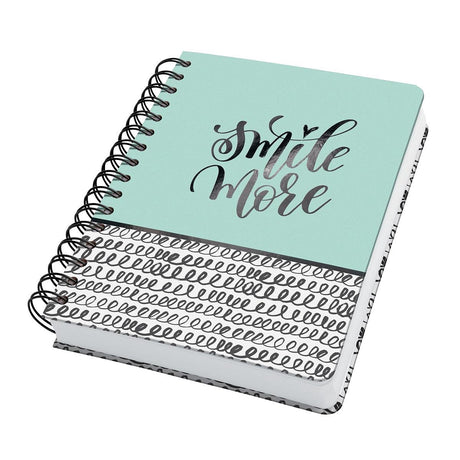Cahier à spirale Sigel a5 - jolie - couverture rigide - 240 pages - 120 grammes - points - menthe frisée - si-jn623