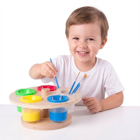 Porte-pot de peinture en bois Classic World