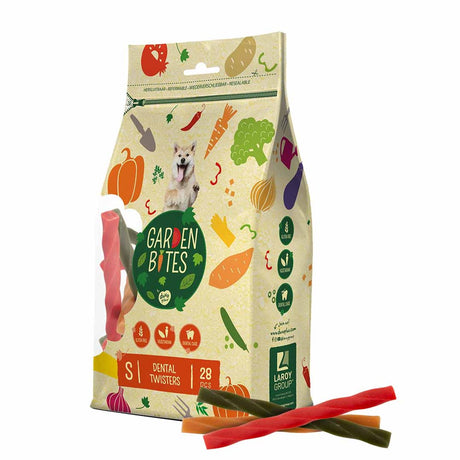 Garden Bites duvoplus - snacks pour chiens twisters dentaires - friandises pour chiens - végétarien sans gluten - petit 28pcs
