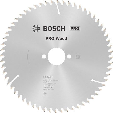 Bosch cirkzb opt 190x30x2.6 60t wz