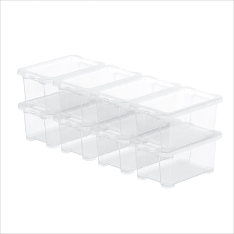 Boîte de rangement Rotho Core Basic - lot de 8 - empilable - 4 litres