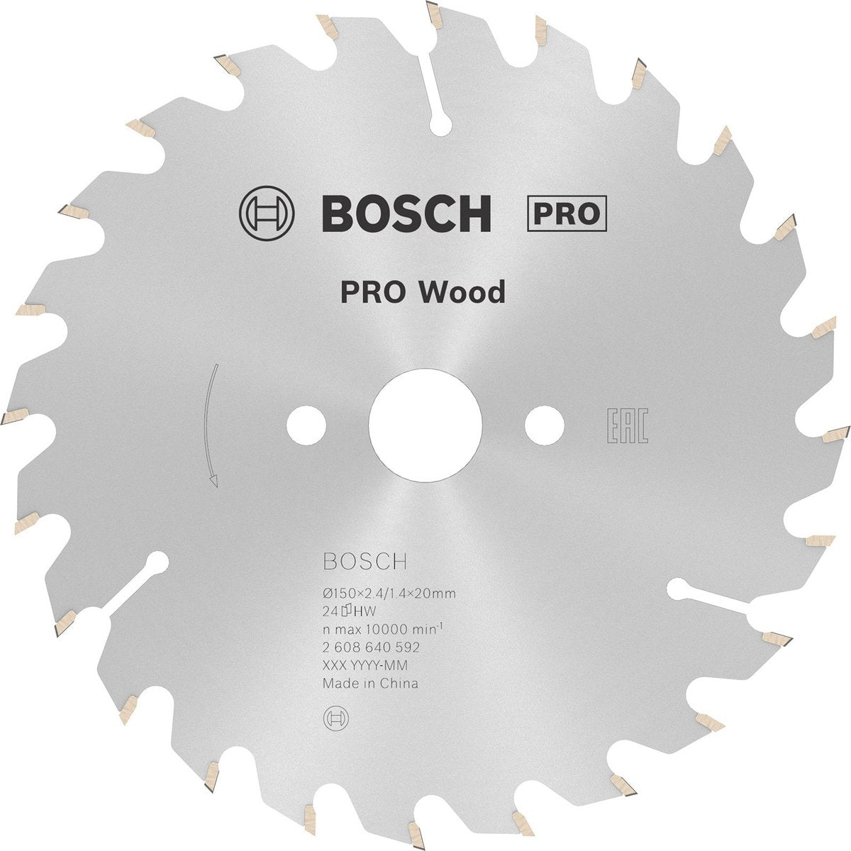 Bosch cirkzb opt 150x20 16x2.4 24t wz