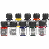 Couriv Company Couleur en verre transparent couleur de peinture en verre, 10x30 ml