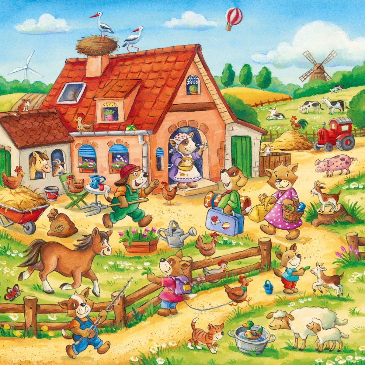 Puzzle de vacances à la campagne Ravensburger - puzzle - 3x49 pièces