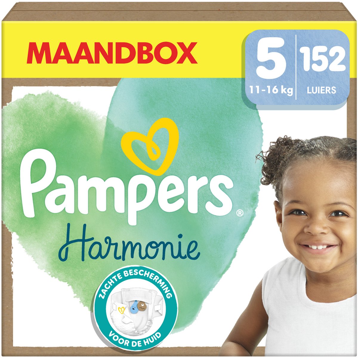 Couches Pampers Harmony taille 5, 152 couches, 11kg-16kg