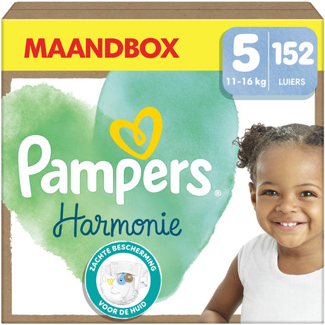 Couches Pampers Harmony taille 5, 152 couches, 11kg-16kg