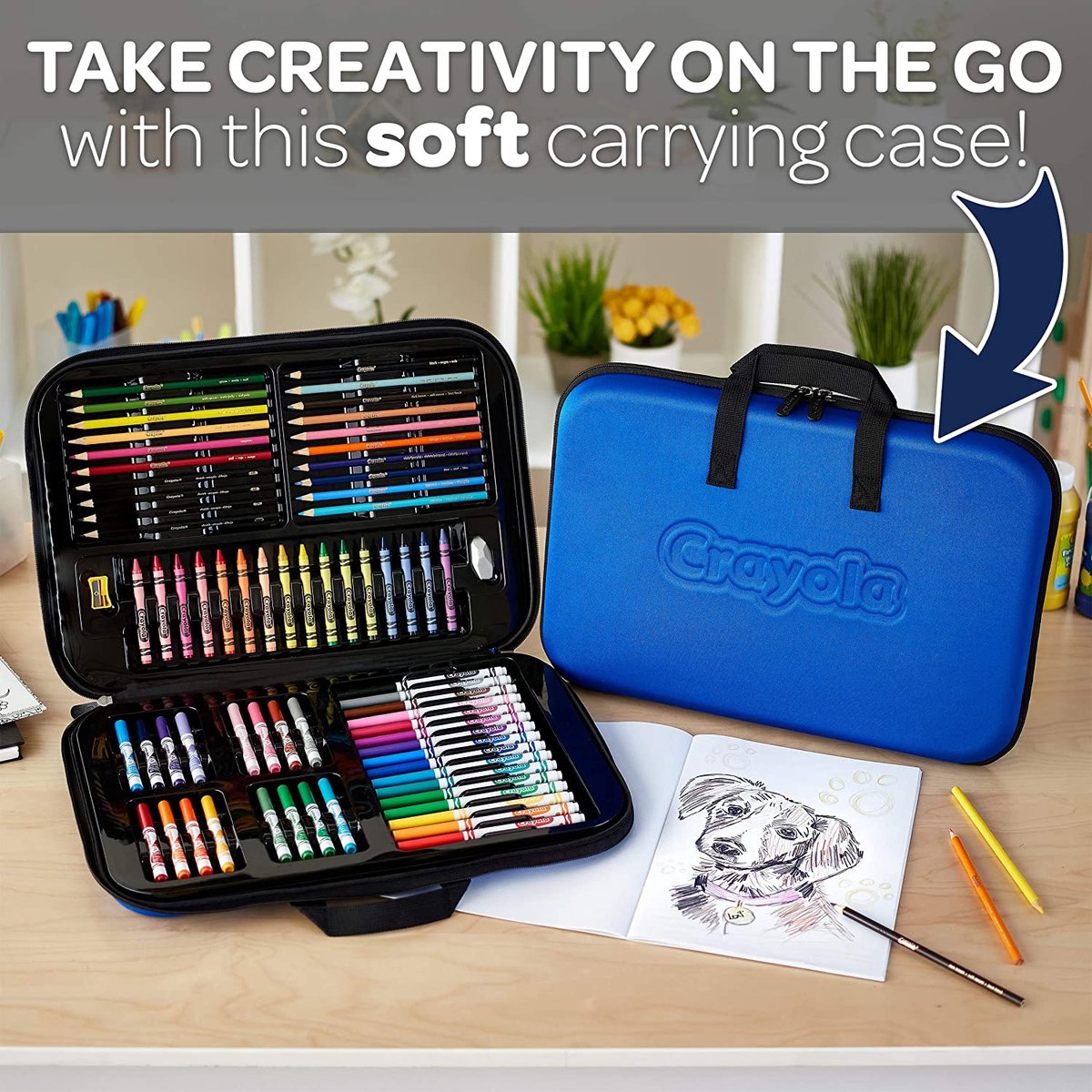 Crayola - forfait passe-temps - kit de croquis et d'art en couleurs pour enfants