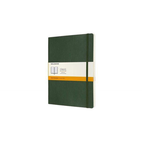 Carnet classique Moleskine - extra large - couverture souple - ligné - vert myrte
