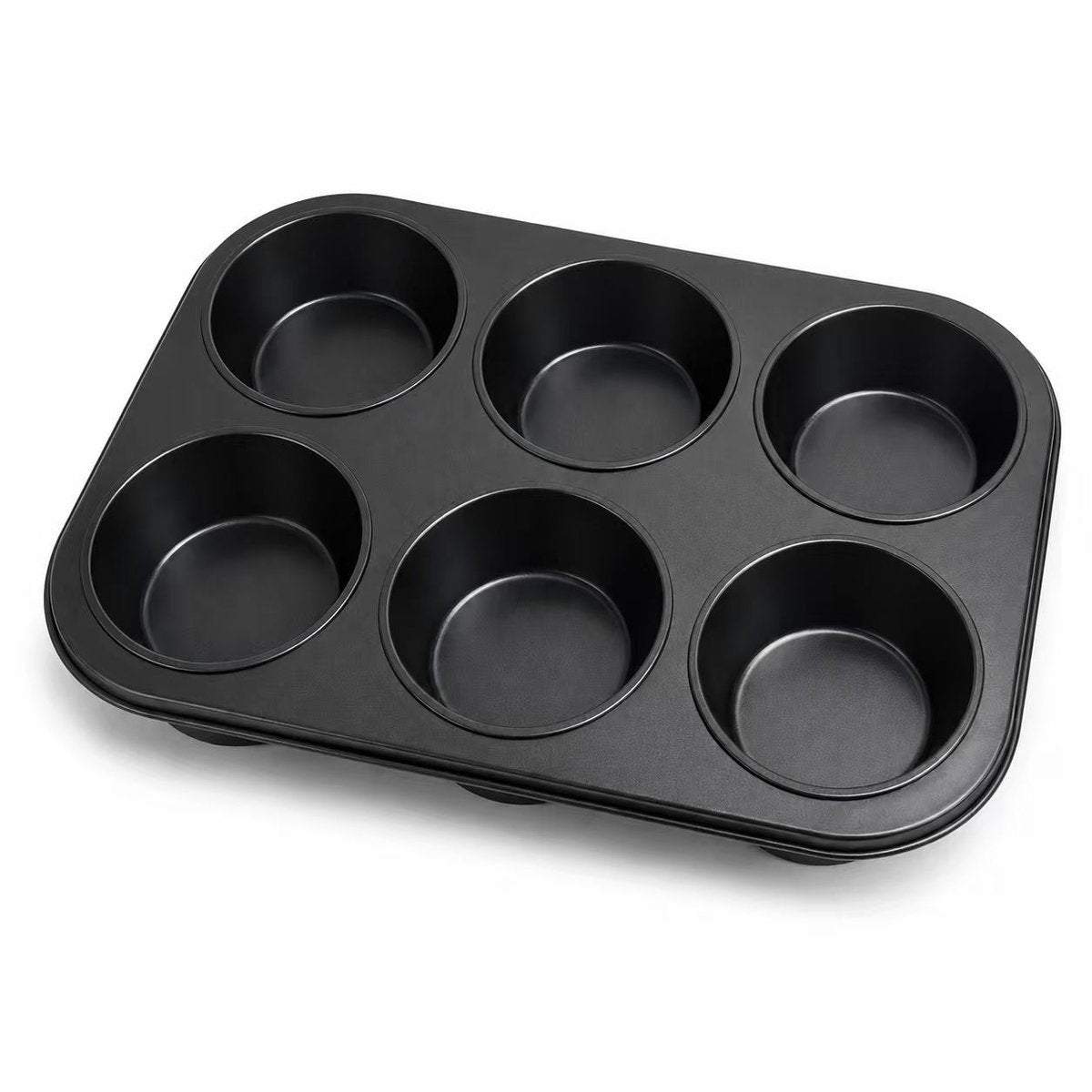 Moule à muffins kozie sans marque sans marque 6 pièces – moule à pâtisserie sans pfas – revêtement antiadhésif – pour muffins cupcakes