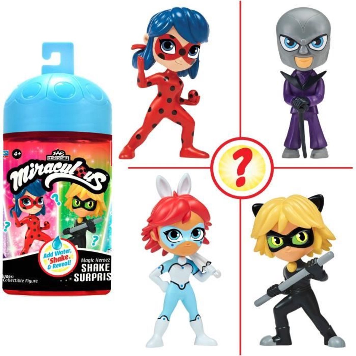 Bandai - coccinelle miraculeuse - figurines surprise chibi à changement de couleur - mini-poupée miraculeuse 10 cm - figurine à changement de couleur - personnage miraculeux aléatoire - jouets pour enfants 4 ans et plus - p50461