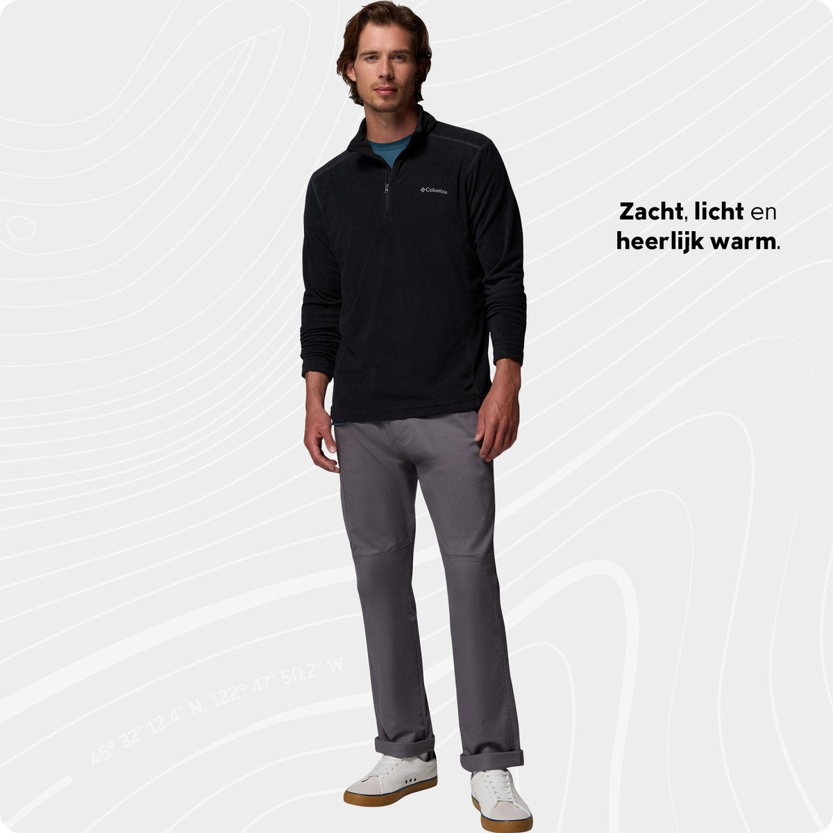 Columbia Klamath Range™ II Half Zip Fleece Sweater - Pull d'extérieur - Pull polaire - Homme - Taille XL - Noir