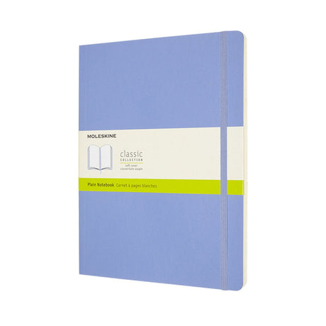 Carnet classique Moleskine - extra large - couverture souple - vierge - bleu hortensia
