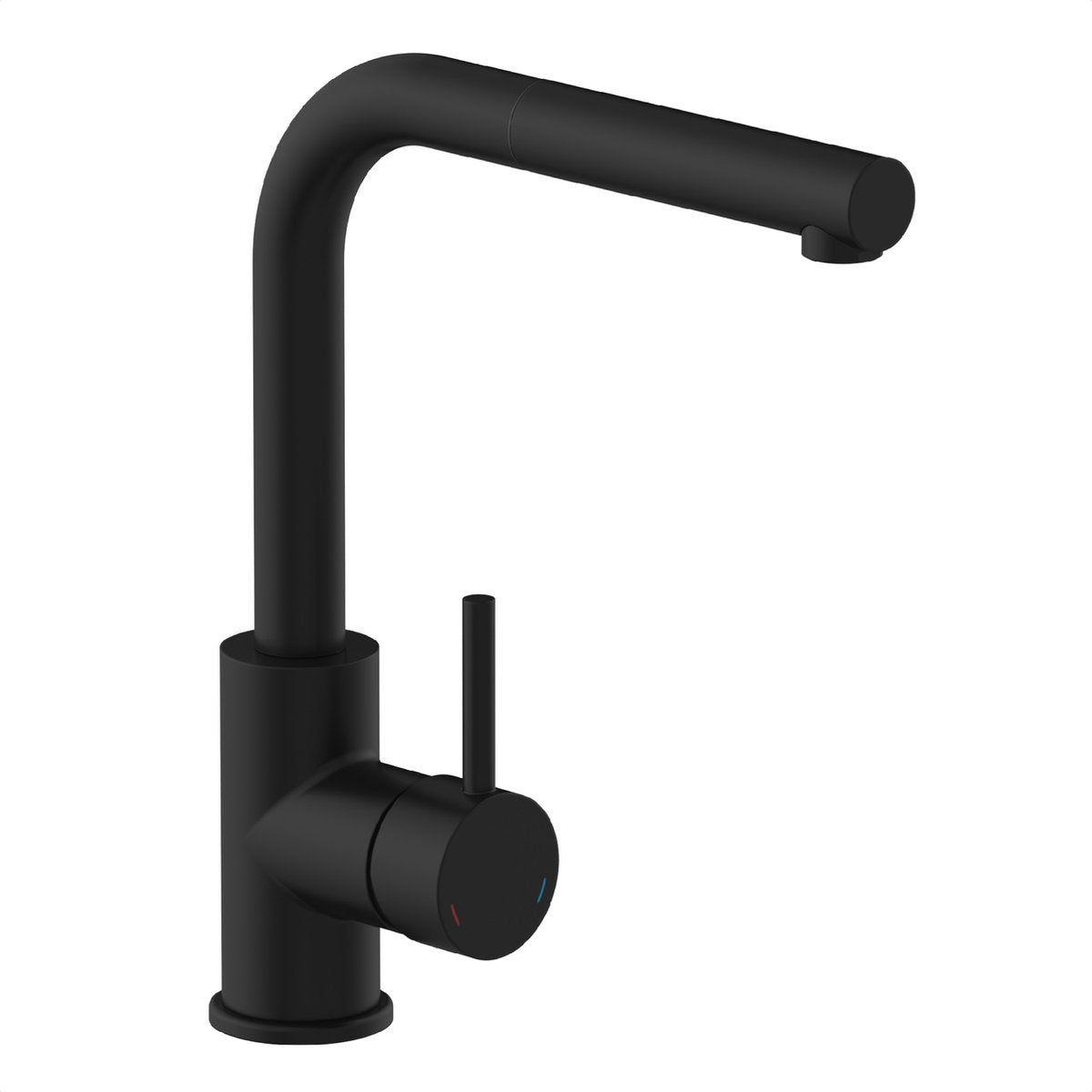Robinet de cuisine design Schütte vital - avec capteur - bec extractible - noir mat