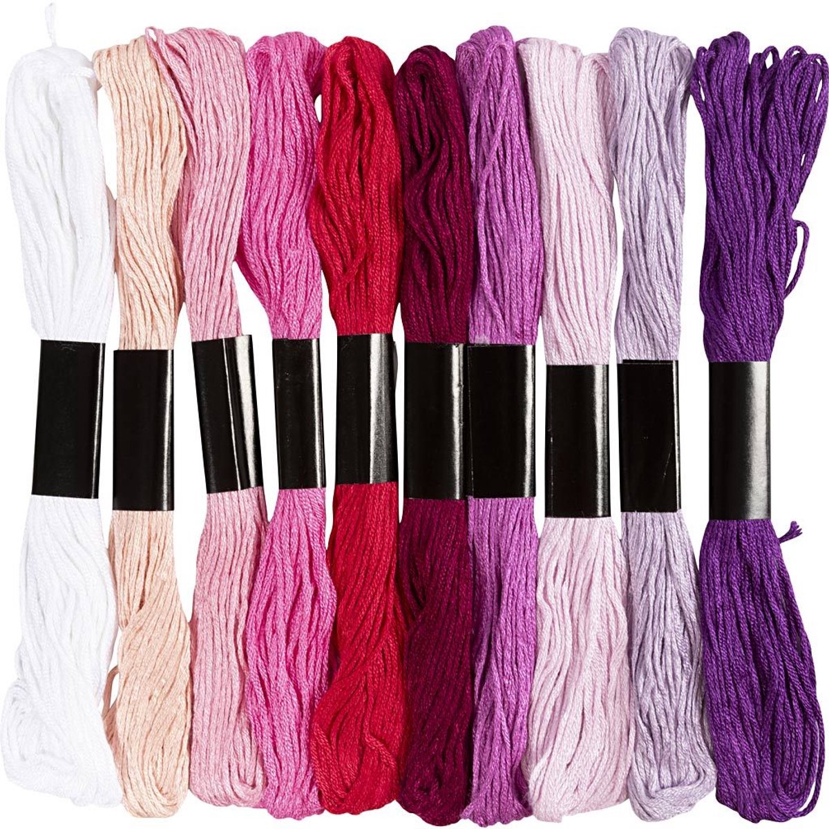Société Creativ https: www.ccobby.nl fil à broder-épaisseur-1-mm-purple-pink-harmonie-10x8-m-1-doos