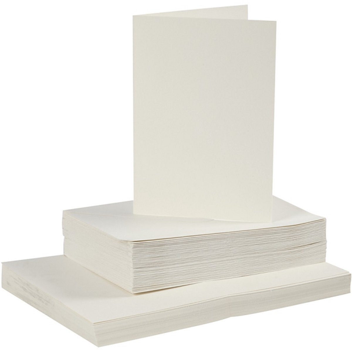 Cartes et enveloppes de l'entreprise Creativ Off-White, 50 ensembles